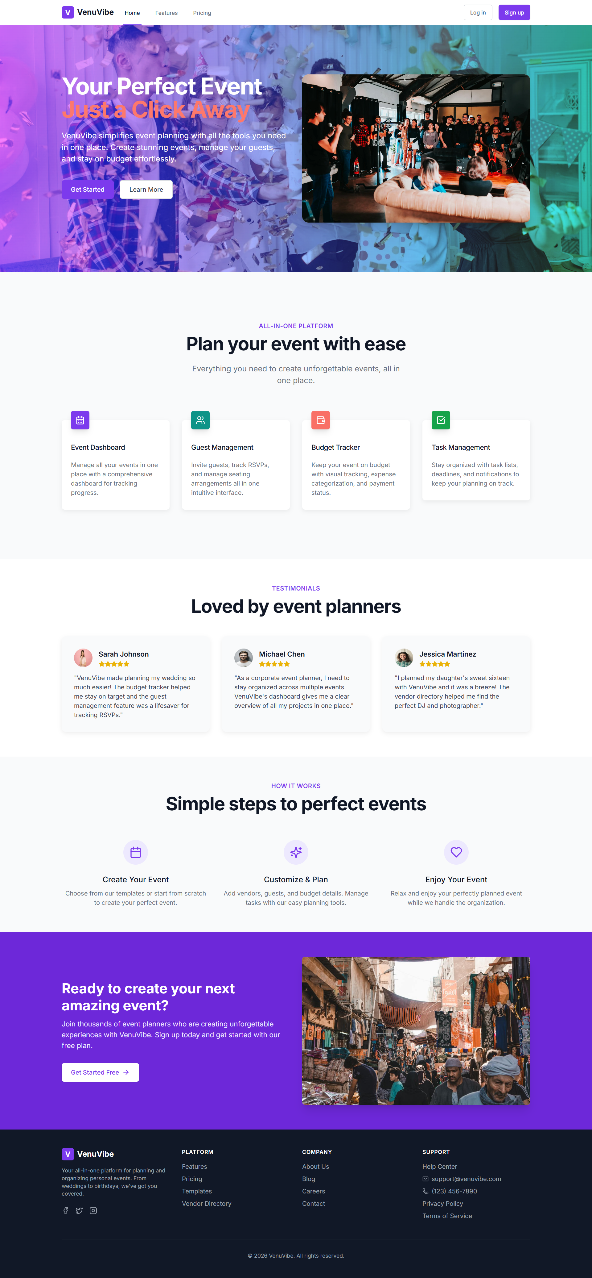 Venuvibe Event Platform